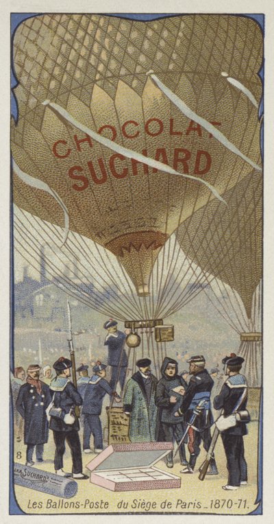 Postballon tijdens het Beleg van Parijs, Frans-Duitse Oorlog, 1870-1871 door European School